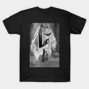 The Raven - Gustave Dore T-Shirt